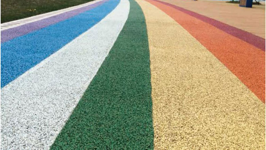 透水混凝土路面、彩色路面上色密封處理設備(聚氨酯噴涂機)-京華邦威