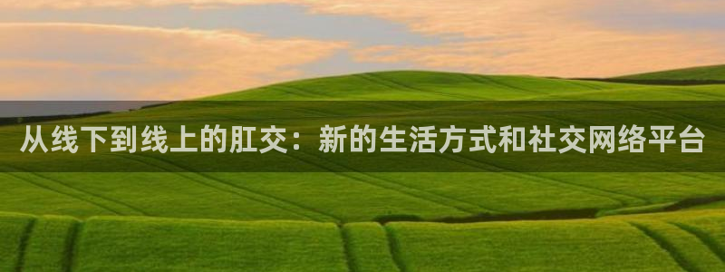 動漫倫理影院：從線下到線上的肛交：新的生活方式和社交網(wǎng)絡(luò)平臺