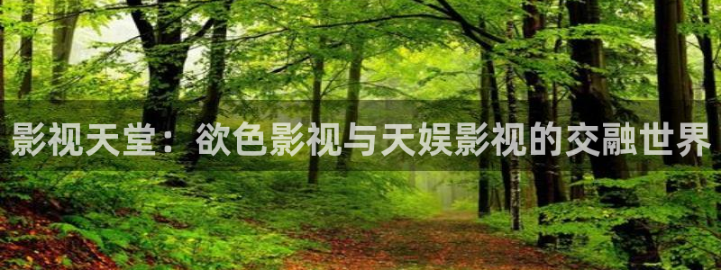 在線倫理影院：影視天堂：欲色影視與天娛影視的交融世界